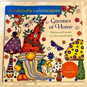 Zen Doodle Gnomes at Home coloring book